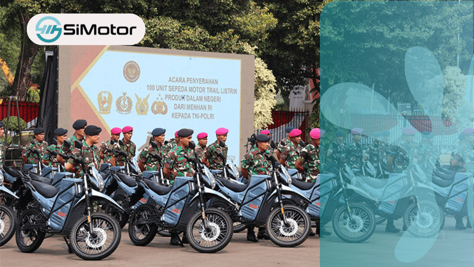 TNI dan Polri Akan Menggunakan Motor Listrik Buatan Indonesia