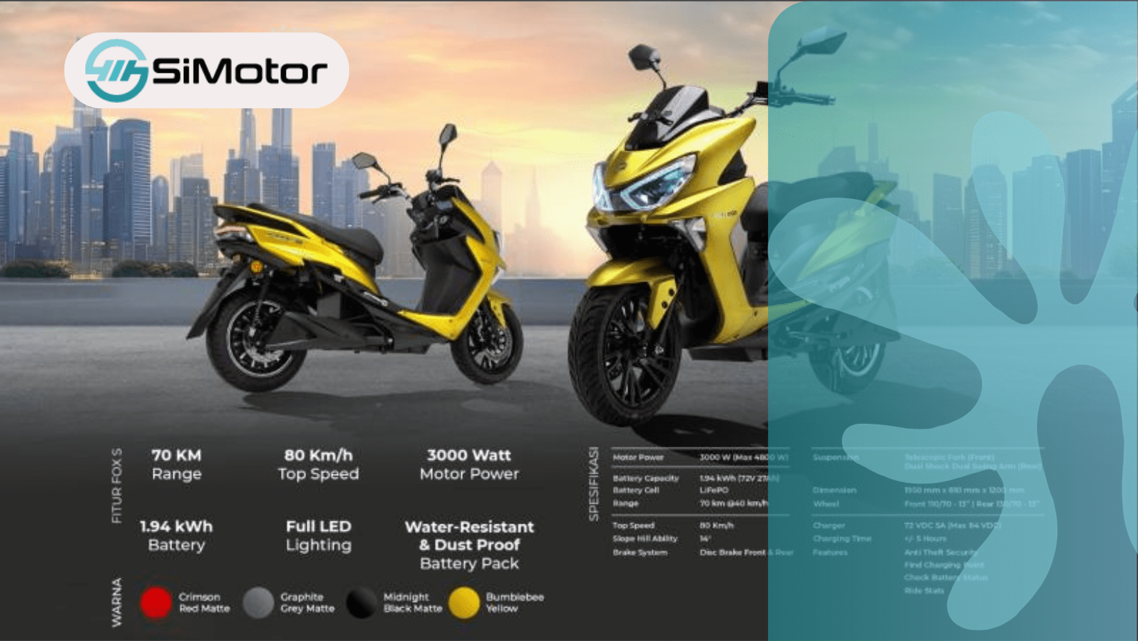 Polytron Resmi Memperkenalkan Motor Listrik Fox-S Harga Rp 9 Jutaan